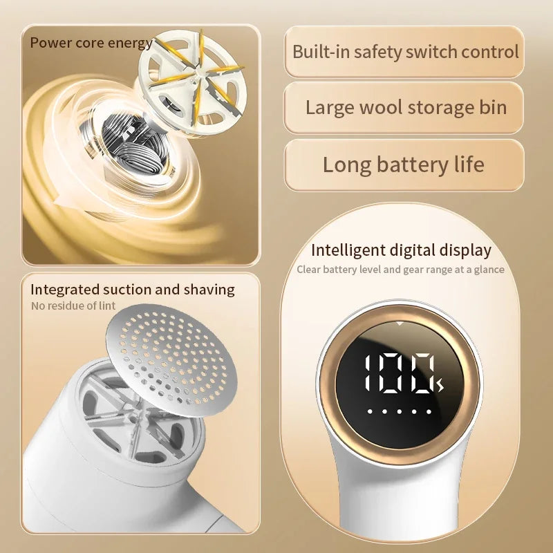 Electric Lint Remover HairBall Trimmer Sweater Defuzzer